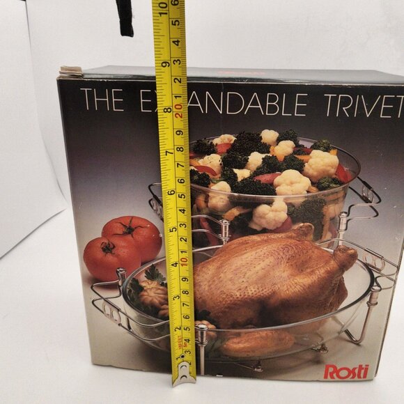 Rosti Expandable Trivet 15-Inch Italian Made For Any Dish Tray Or Bowl Holiday - Picture 8 of 10